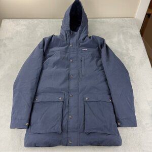 Patagonia Mens Maple Grove Down Parka Blue Size Medium